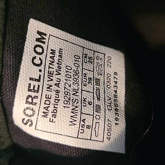 Sorel Harlow Black Waterproof Patent Leather Chelsea Zip Ankle Boots Wmns 8 - Picture 10 of 13